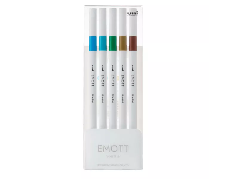 Fineliner Emott Uni-Ball - 0,4 mm - M-PEM-SY-5C4 (Assortiti Island Conf. 5)