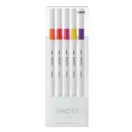 Fineliner Emott Uni-Ball - 0,4 mm - M-PEM-SY-5C2 (Assortiti Passion Conf. 5)