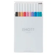 Fineliner Emott Uni-Ball - 0,4 mm - M-PEM-SY-10C2 (Assortiti Soft Pastel Conf. 10)