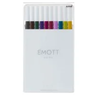 Fineliner Emott Uni-Ball - 0,4 mm - M-PEM-SY-10C3 (Assortiti Calmtone Dark Conf. 10)