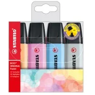 Evidenziatore Boss Pastel Stabilo - 2-5 mm - 70/4-4 (Assortiti Conf. 4)