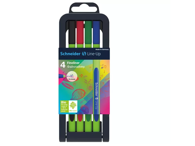 Fineliner Line-Up Schneider - 0,4 mm - P191092 (Assortiti Conf. 4)