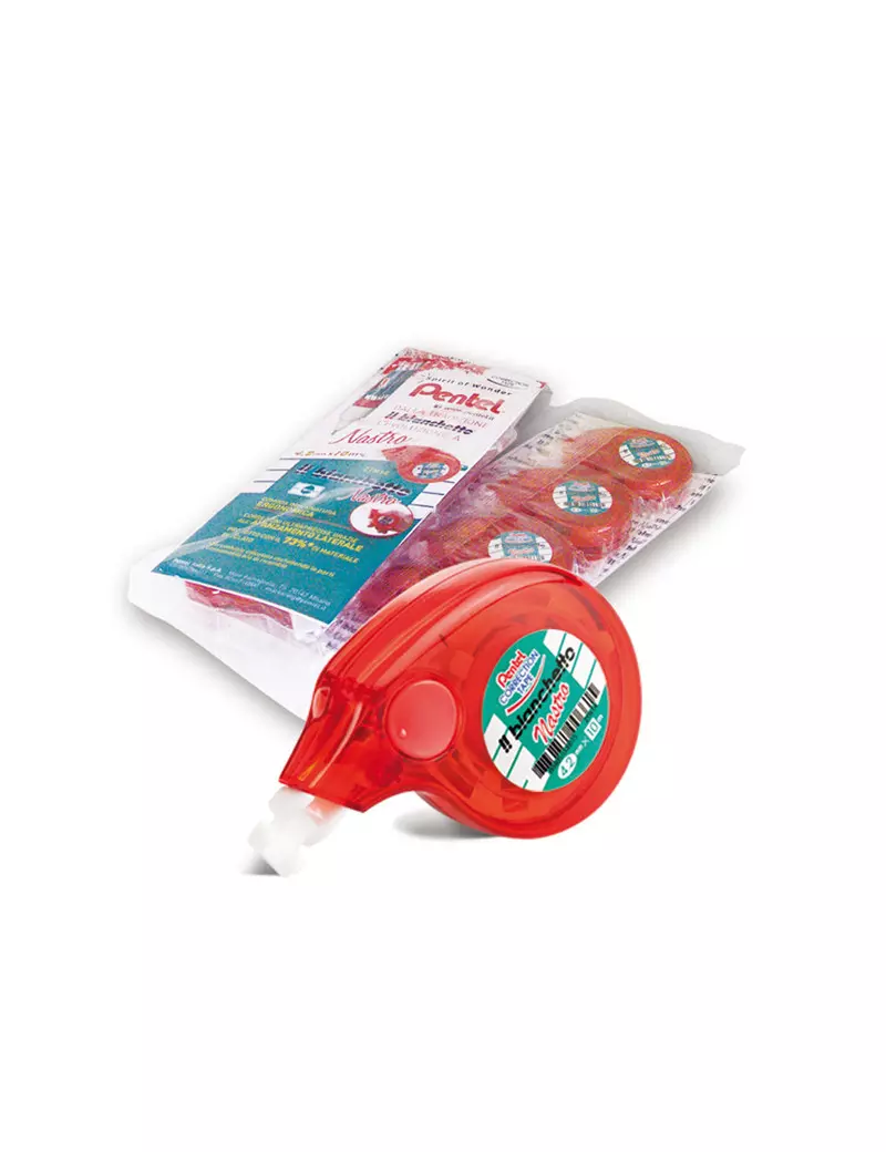 Correttore a Nastro Il Bianchetto Pentel - 10 mm x 4,2 m - 100819 (Bianco Conf. 4) Correttore a Nastro Il Bianchetto Pentel - 10 mm x 4,2 m - 100819 (Bianco Conf. 4)