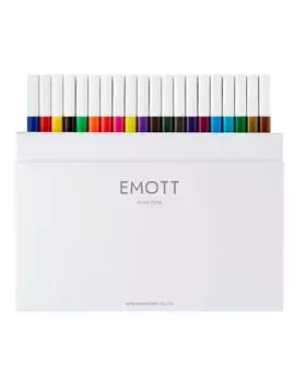 Fineliner Emott Uni-Ball - 0,4 mm - M-PEM-SY-40C (Assortiti Standard Conf. 40)