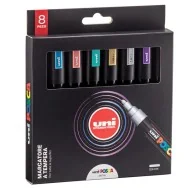 Marcatore a Tempera Uni Posca PC5M Uni-Ball - Punta Tonda - 1,8-2,5 mm - M-PC5MM-8P (Assortiti Metal Conf. 8)