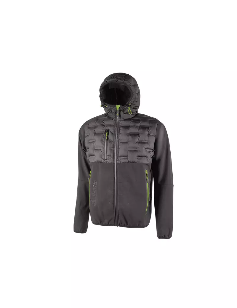 Giacca da Lavoro Ibrida Idrorepellente Spock U-Power - Taglia L - FU213AG-L (Grigio e Verde) Giacca da Lavoro Ibrida Idrorepellente Spock U-Power - Taglia L - FU213AG-L (Grigio e Verde)