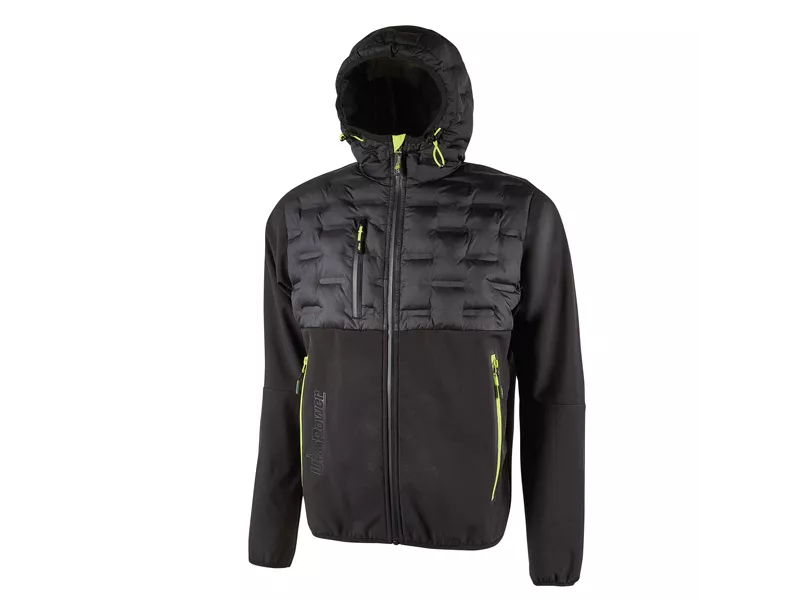 Giacca da Lavoro Ibrida Idrorepellente Spock U-Power - Taglia L - FU213BC-L (Nero e Giallo)