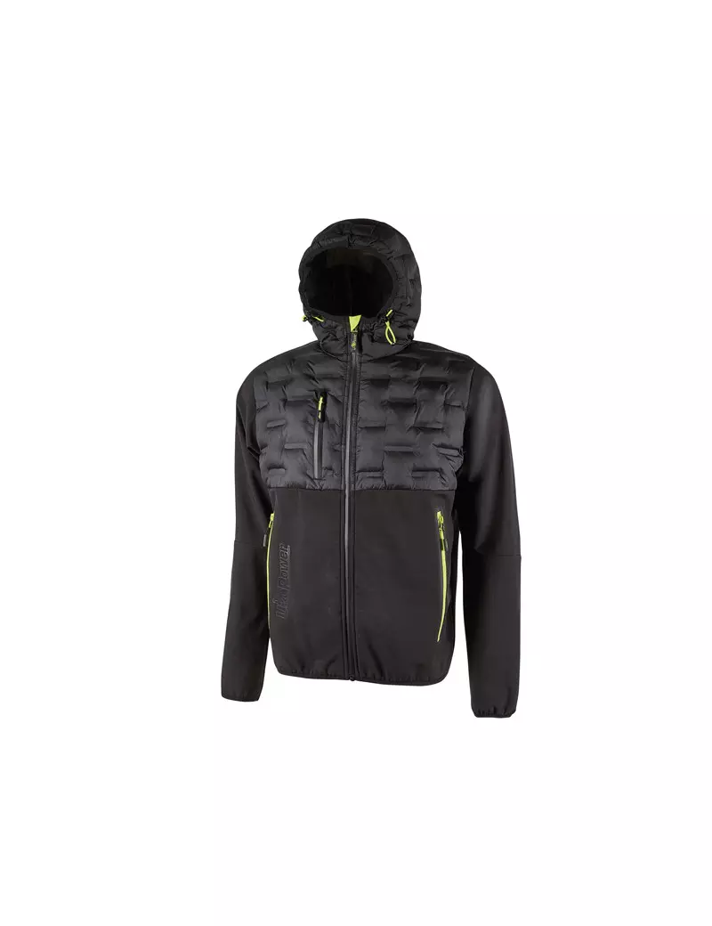 Giacca da Lavoro Ibrida Idrorepellente Spock U-Power - Taglia L - FU213BC-L (Nero e Giallo) Giacca da Lavoro Ibrida Idrorepellente Spock U-Power - Taglia L - FU213BC-L (Nero e Giallo)