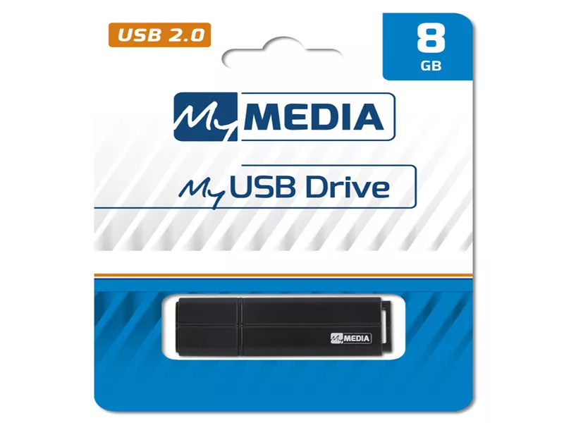 Pen Drive MyUsb Drive Verbatim - USB 2.0 - 8GB - 69260 (Nero)