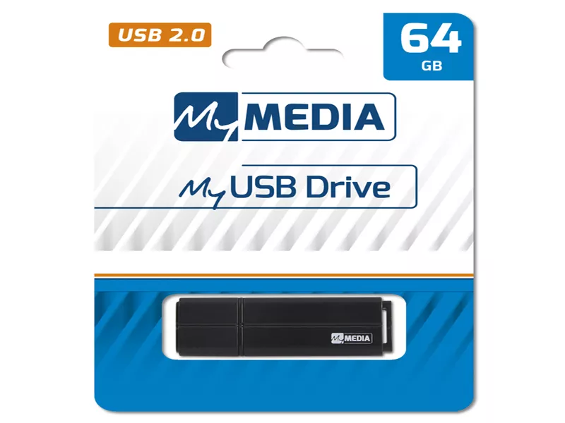 Pen Drive MyUsb Drive Verbatim - USB 2.0 - 64GB - 69263 (Nero)