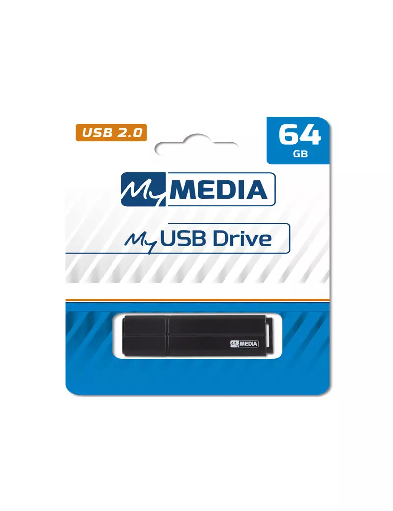Pen Drive MyUsb Drive Verbatim - USB 2.0 - 64GB - 69263 (Nero) Pen Drive MyUsb Drive Verbatim - USB 2.0 - 64GB - 69263 (Nero)