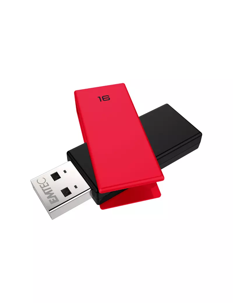 Pen Drive C350 Emtec - USB 2.0 - 16GB - ECMMD16GC352 (Rosso) Pen Drive C350 Emtec - USB 2.0 - 16GB - ECMMD16GC352 (Rosso)