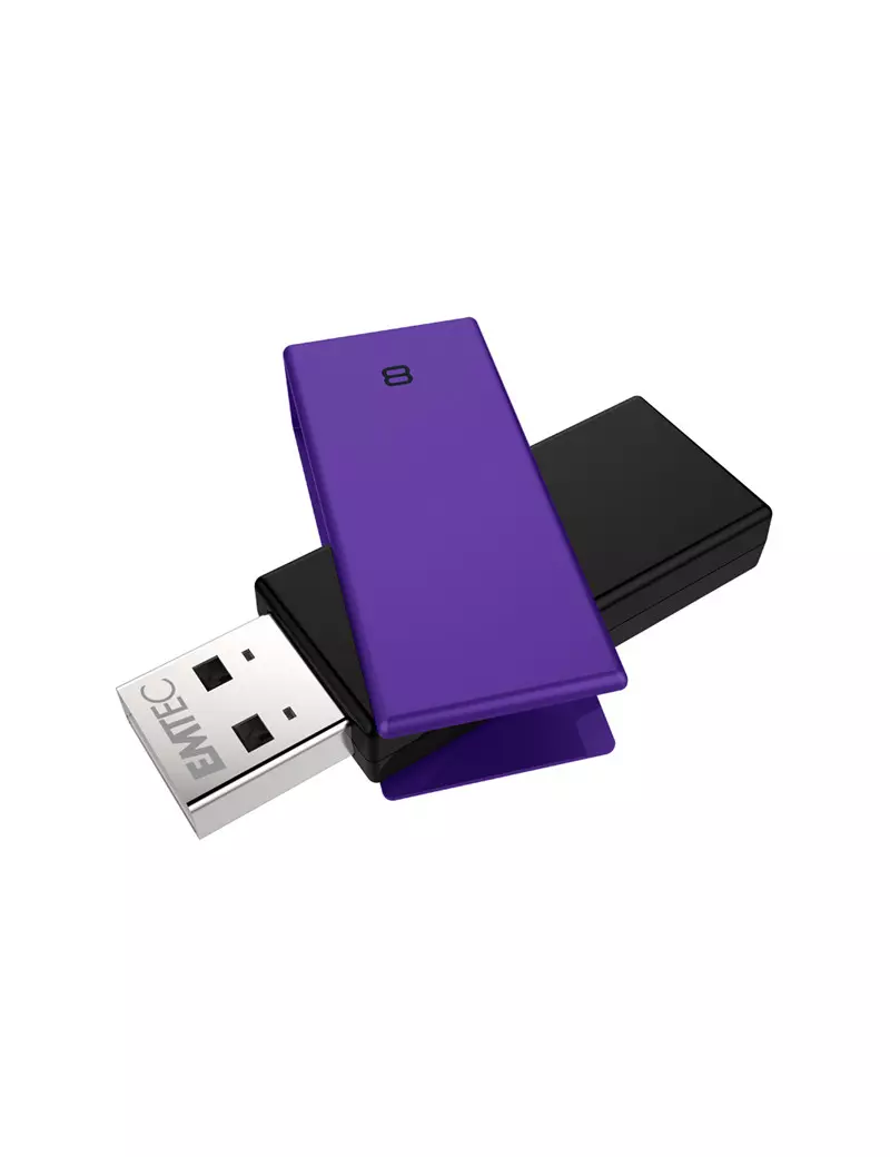 Pen Drive C350 Emtec - USB 2.0 - 8GB - ECMMD8GC352 (Viola)