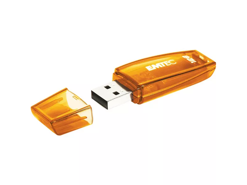 Pen Drive C410 Emtec - USB 2.0 - 128GB - ECMMD128G2C410 (Arancione)