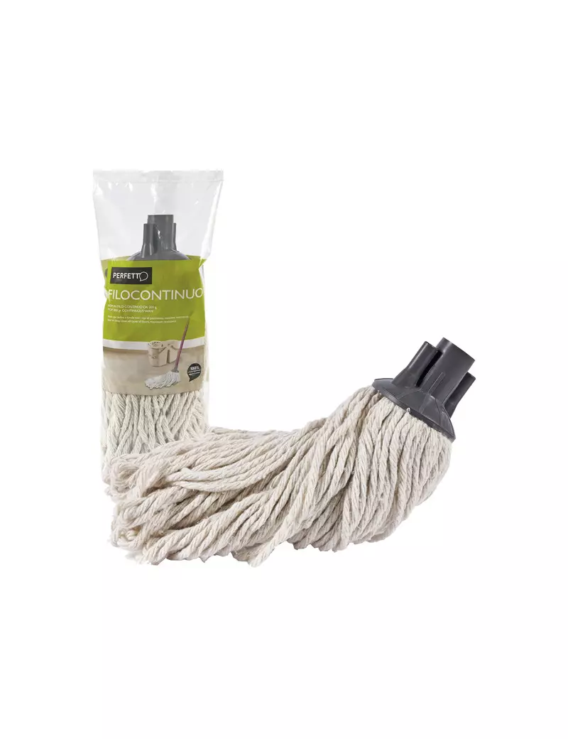 Mop in Filo Continuo Perfetto - Cotone - 200 g - 0025I Mop in Filo Continuo Perfetto - Cotone - 200 g - 0025I