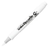 Marcatore Permanente Decorite Artline - Punta Pennello - A EDF-F/BI (Bianco)