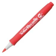 Marcatore Permanente Decorite Artline - Punta Pennello - A EDF-F/R (Rosso)