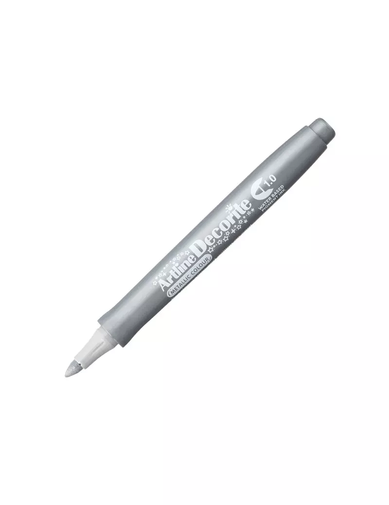 Marcatore Permanente Decorite Artline - Punta Tonda - 1 mm - A EDFM-1/ARG (Argento) Marcatore Permanente Decorite Artline - Punta Tonda - 1 mm - A EDFM-1/ARG (Argento)
