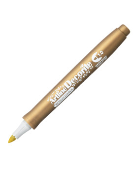 Marcatore Permanente Decorite Artline - Punta Tonda - 1 mm - A EDFM-1/O (Oro)