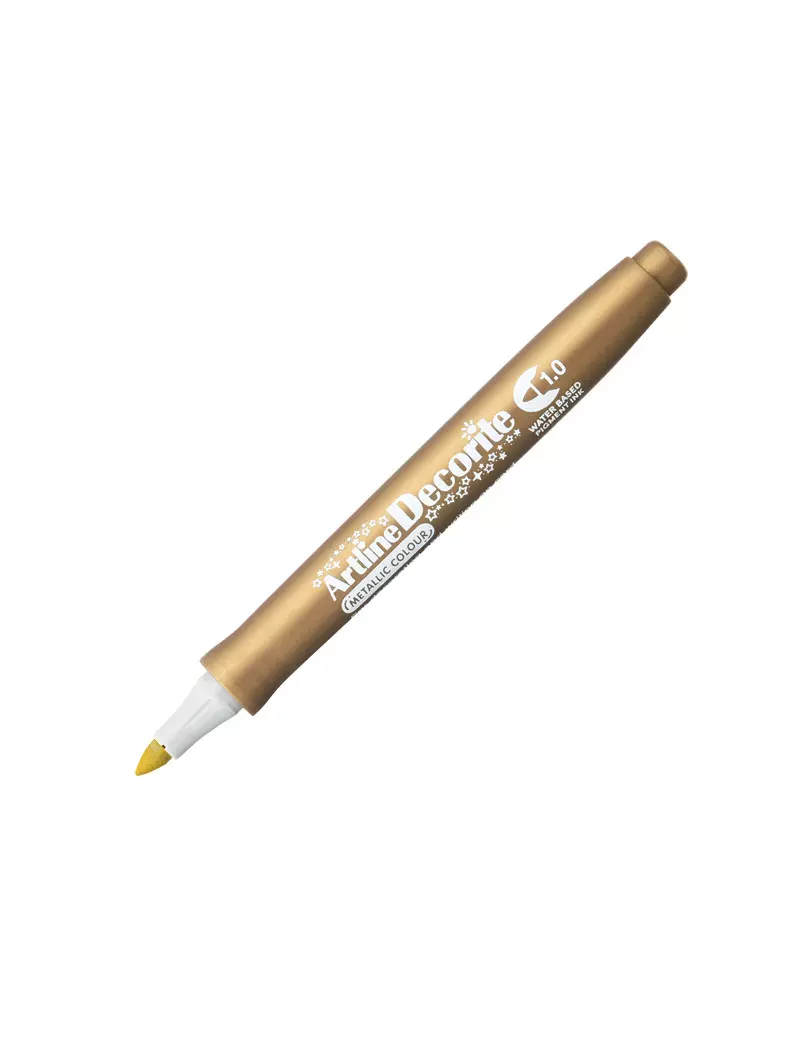 Marcatore Permanente Decorite Artline - Punta Tonda - 1 mm - A EDFM-1/O (Oro) Marcatore Permanente Decorite Artline - Punta Tonda - 1 mm - A EDFM-1/O (Oro)