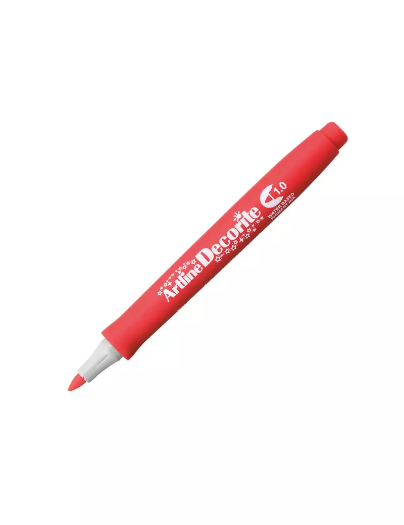 Marcatore Permanente Decorite Artline - Punta Tonda - 1 mm - A EDF-1/R (Rosso) Marcatore Permanente Decorite Artline - Punta Tonda - 1 mm - A EDF-1/R (Rosso)