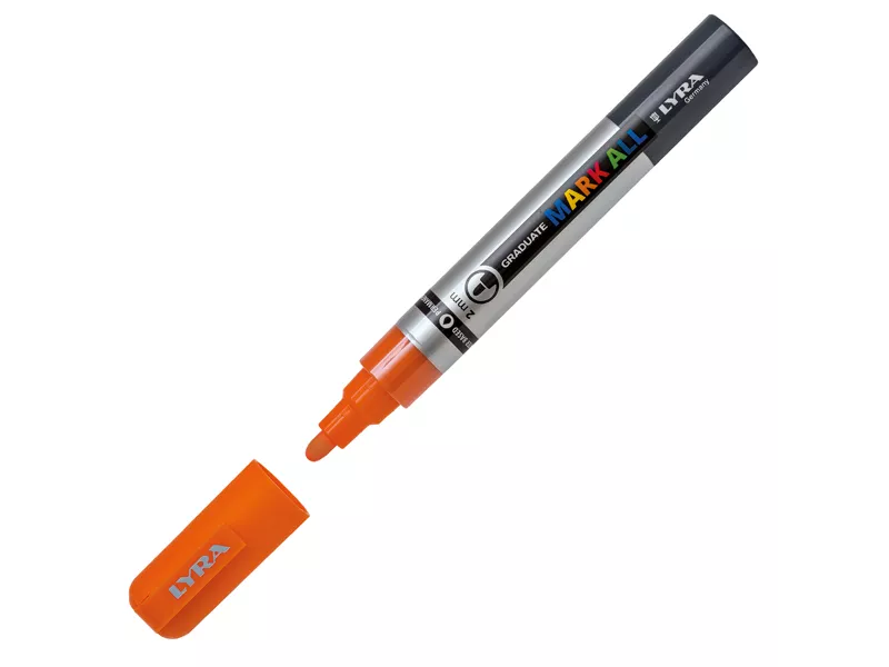 Marcatore Permanente Graduate Mark All Lyra - Punta Tonda - 2 mm - L6820013 (Arancione)