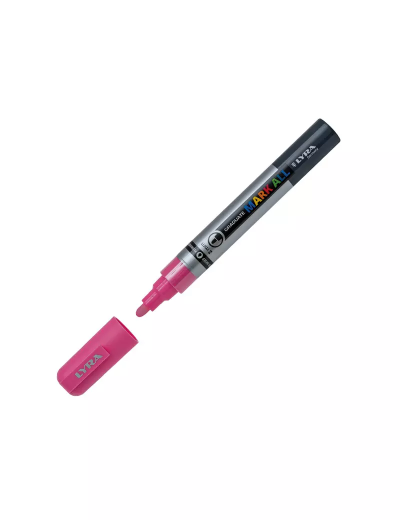 Marcatore Permanente Graduate Mark All Lyra - Punta Tonda - 2 mm - L6820029 (Rosa) Marcatore Permanente Graduate Mark All Lyra - Punta Tonda - 2 mm - L6820029 (Rosa)
