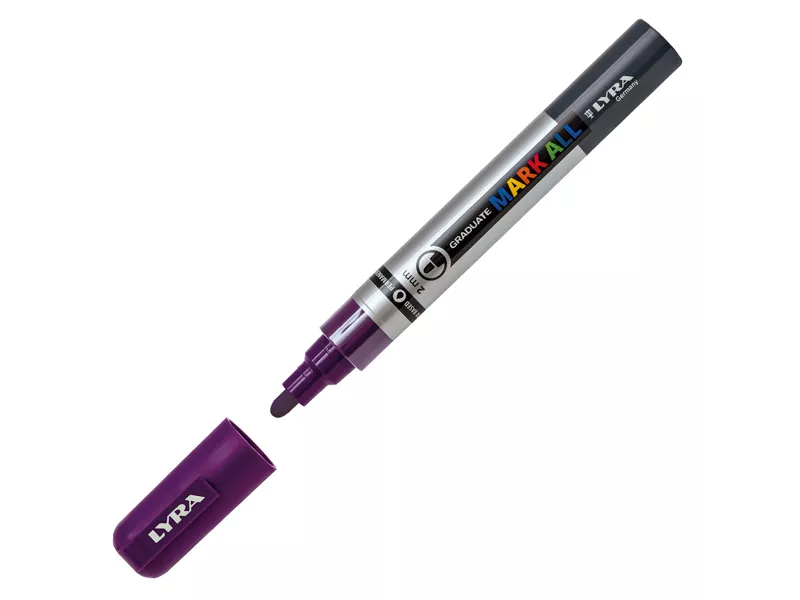 Marcatore Permanente Graduate Mark All Lyra - Punta Tonda - 2 mm - L6820037 (Viola)