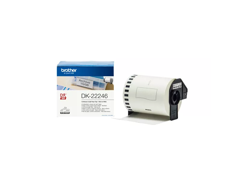 Nastro Originale Brother DK-22246 - 103,6 mm x 30,48 m - Carta (Nero su Bianco)