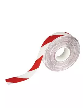 Nastro Adesivo da Pavimento Duraline Strong 50/07 1726 Durable - 50 mm x 30 m - 1726-132 (Rosso e Bianco)