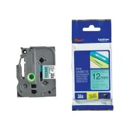 Nastro Originale Brother TZe-731 - 12 mm x 8 m - Laminato (Nero su Verde)