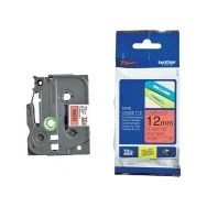 Nastro Originale Brother TZe-431 - 12 mm x 8 m - Laminato (Nero su Rosso)