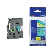 Nastro Originale Brother TZe-751 - 12 mm x 8 m - Laminato (Nero su Verde)