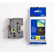 Nastro Originale Brother TZe-344 - 18 mm x 8 m - Laminato (Oro su Nero)