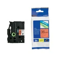 Nastro Originale Brother TZe-461 - 36 mm x 8 m - Laminato (Nero su Rosso)