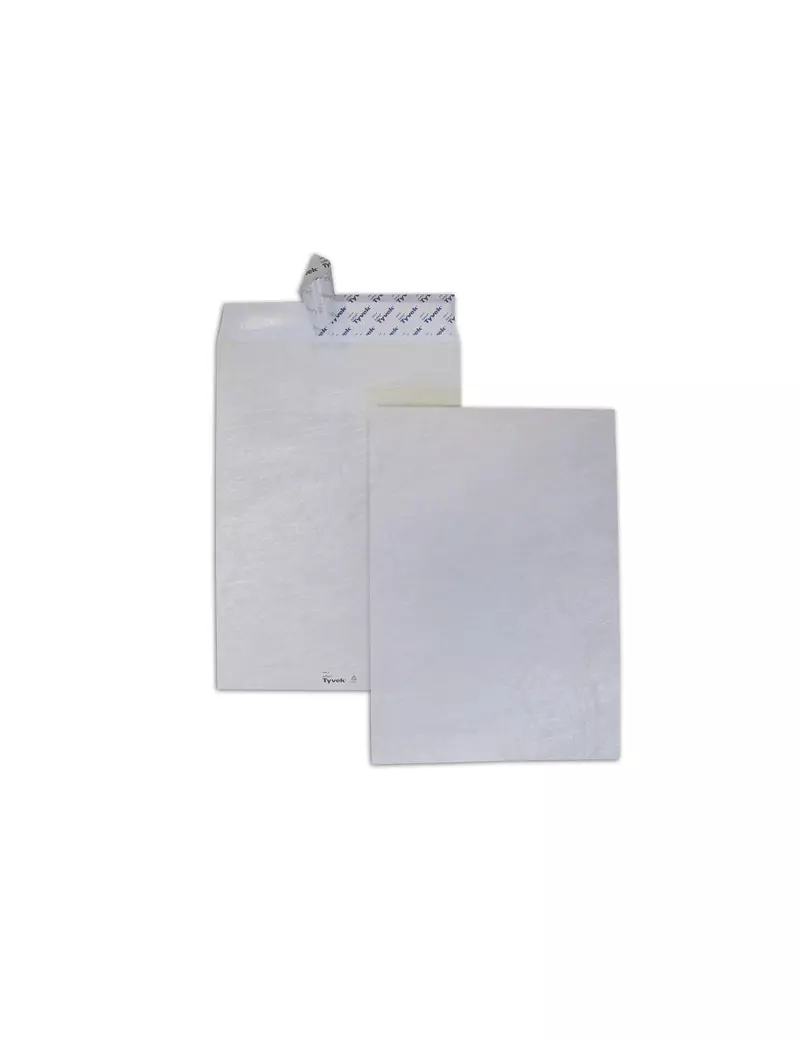 Busta a Sacco in Tyvek Postyvek Blasetti - con Strip - 22,9x32,4 cm - 55 g - 751 (Bianco Conf. 100)