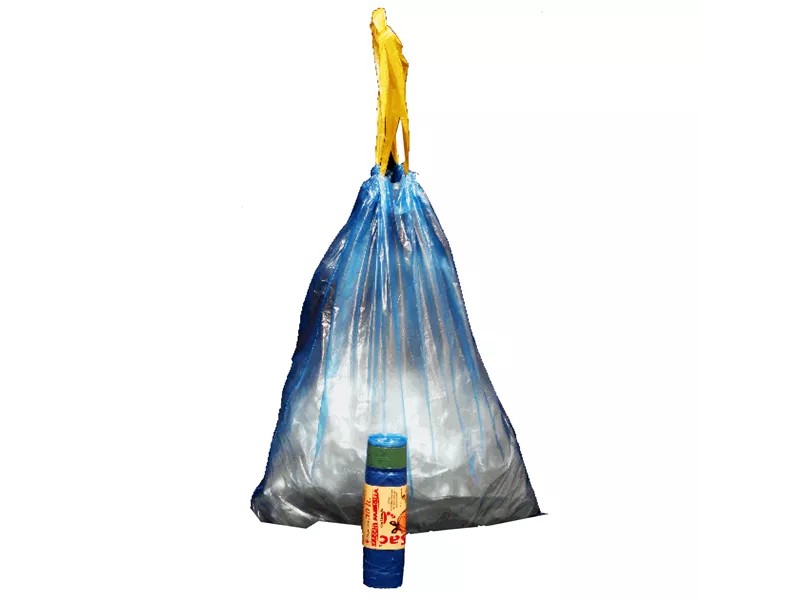 Sacco Immondizia con Maniglie Rolsac - 50x60 cm - 30 Litri - 10189 (Azzurro Conf. 15)
