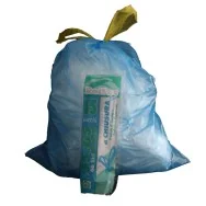 Sacco Immondizia con Maniglie Rolsac - 55x65 cm - 44 Litri - 10191 (Azzurro Conf. 15)