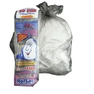 Sacco Immondizia Rolsac - 50x60 cm - 30 Litri - 10062 (Grigio Trasparente Conf. 20)