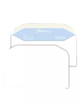 Buste Commerciali Silver Matic FSC Pigna - 11x23 cm - Gommata Senza Finestra - 80 g - 0593004AM (Bianco Conf. 25)