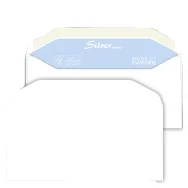 Buste Commerciali Silver Matic FSC Pigna - 11x23 cm - Gommata Senza Finestra - 80 g - 0593004AM (Bianco Conf. 25)