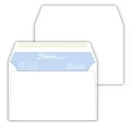 Buste Commerciali Silver Matic FSC Pigna - 11,4x16,2 cm - Gommata Senza Finestra - 70 g - 0592998C6 (Bianco Conf. 25)