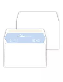 Buste Commerciali Silver Matic FSC Pigna - 12x18 cm - Gommata Senza Finestra - 70 g - 067312321 (Bianco Conf. 25)