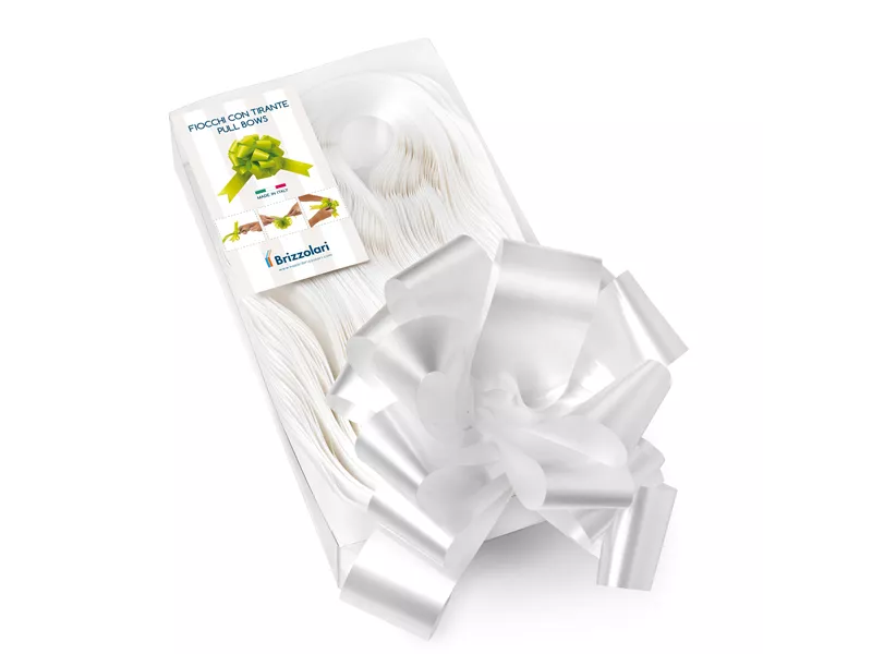 Nastro Strip per Regali 6800 Brizzolari - 50 mm x 20 cm - 00313301 (Bianco)
