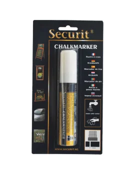 Marcatore a Gesso Liquido Securit - Punta Maxi - 7-15 mm - SMA720-WT (Bianco)