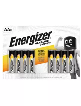 Pile Energizer Alkaline Power - Stilo AA - E300839400 (Conf. 8)