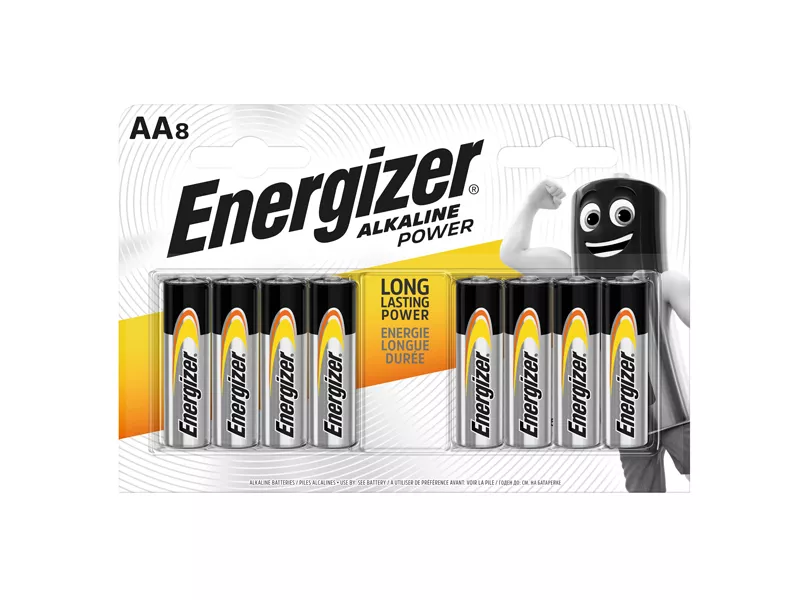 Pile Energizer Alkaline Power - Stilo AA - E300839400 (Conf. 8)