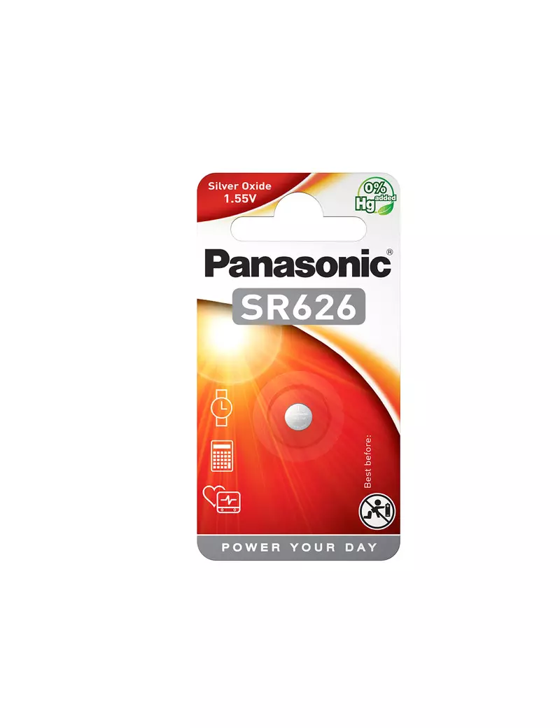Pila Specialistica Panasonic - SR626 - 1,55 V - C300626