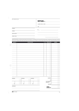 Blocco Fatture Generiche Edipro - 29,7x21 cm - E5296A (50x2 Fogli Conf. 10)
