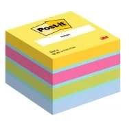 Mini Cubo Post-it 2051-U 3M - 51x51 mm - 7100172396 (Giallo Sole, Acqua, Rosa Power, Verde Acido, Blu Jeans)